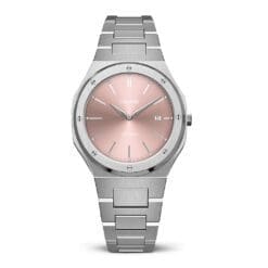 ピンクの女性用高級女性用腕時計