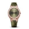 rose gold green watch